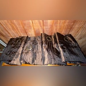Dark Brown curtains set of 4